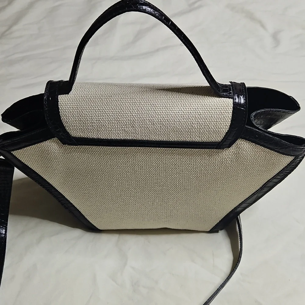 Maria Antoinetta Black and Cream Women's Handbag